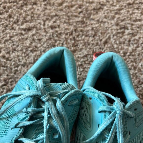 Hoka One Bondi 7 Road Running Shoes Aquarelle Eggshell Blue Size 11 - Picture 11 of 13